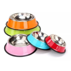 COMEDERO PLATO ACERO INOXIDABLE COLORES 18 CM